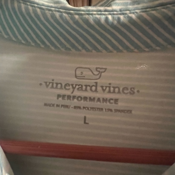 Vineyard Vines Men's Striped Polo Shirt - Blue and Pink - Picture 2 of 3